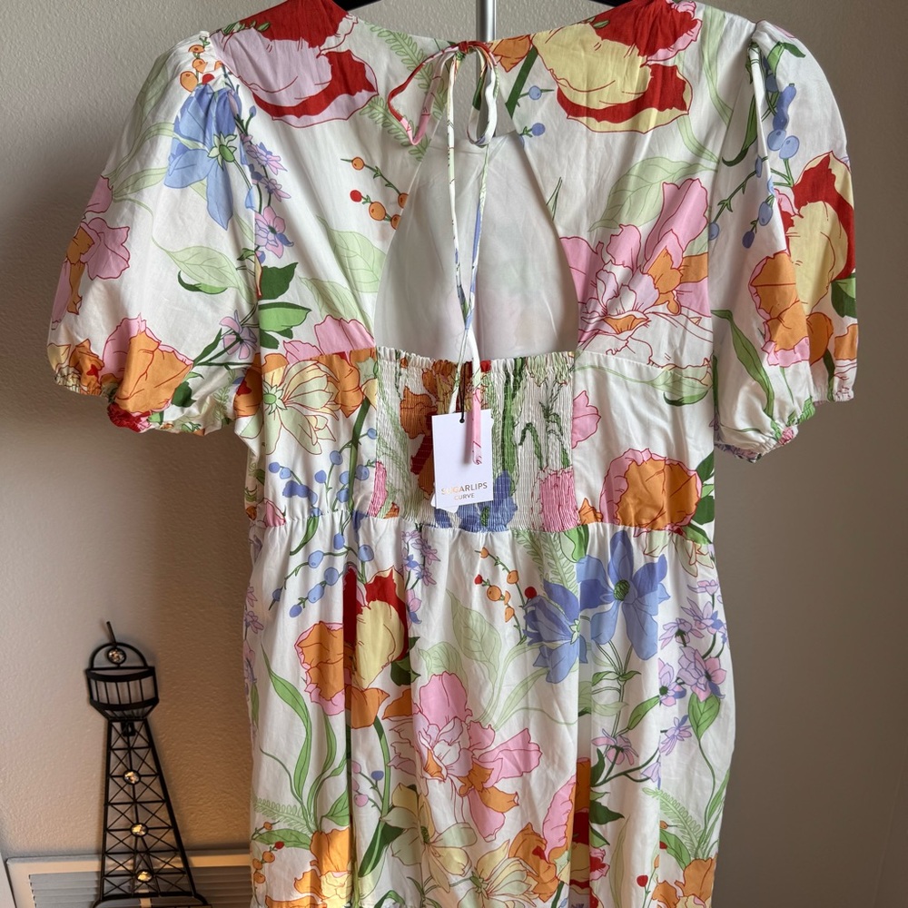 NWT Sugarlips Juliet Floral Garden Becca Tiered Maxi Dress Sz 1X - Picture 10 of 13